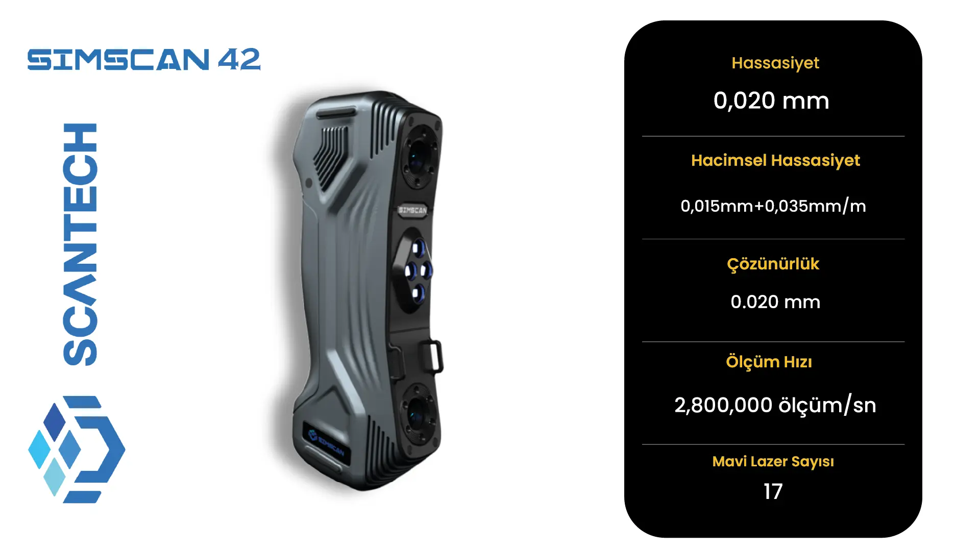 SIMSCAN-E 3D Tarayıcı