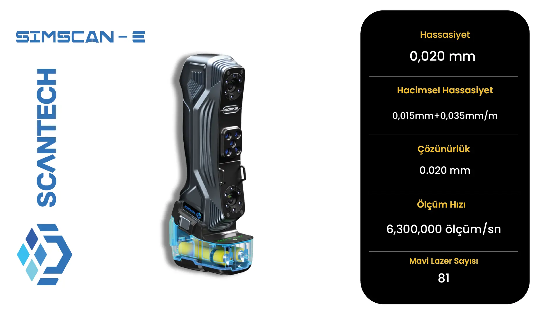 SIMSCAN-E 3D Tarayıcı